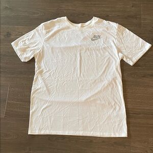 Men's Nike Dri-Fit White Athletic Running T-Shirt, Size Large